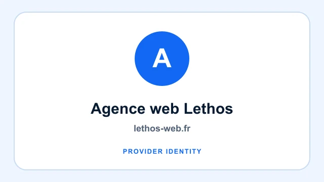 Agence web Lethos logo and provider identity