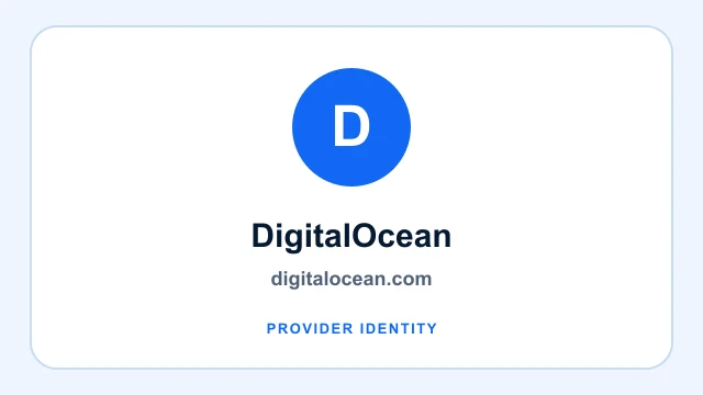 DigitalOcean logo and provider identity