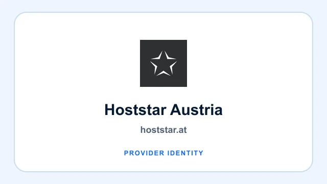 Hoststar Austria logo and provider identity