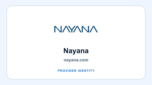 Nayana logo and provider identity