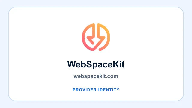 WebSpaceKit logo and provider identity