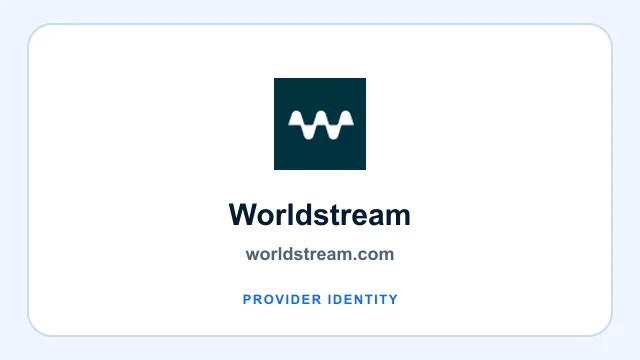 Worldstream logo and provider identity