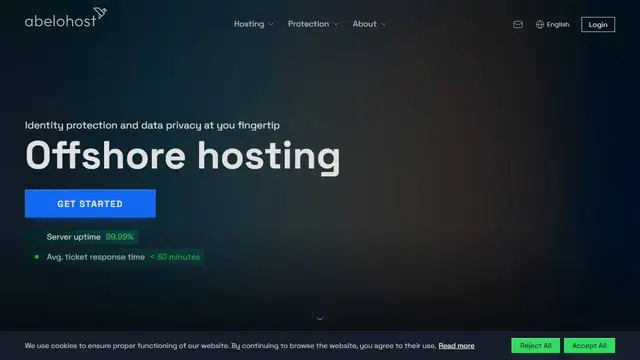 Website preview for AbeloHost