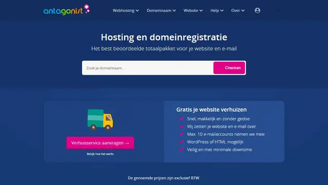 Website preview for Antagonist