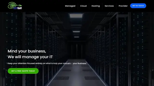 Website preview for ASPGulf - #1 Hosting Service Provider in UAE, Cloud Hosting, Managed Hosting & Security Services