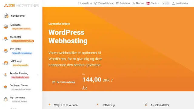 Website preview for Aze Hosting.net
