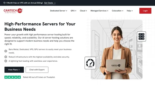 Website preview for Cantech