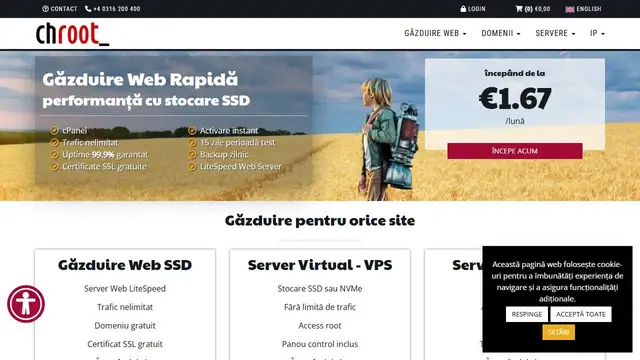 Website preview for Chroot