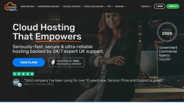 Website preview for Cloud Next