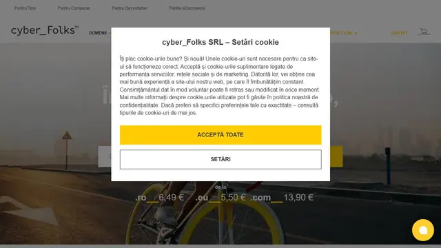 Website preview for CyberFolks.ro