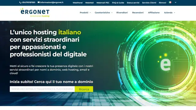 Website preview for Ergonet.it