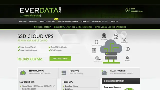 Website preview for EverData