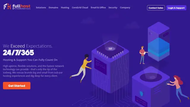 Website preview for FullHost