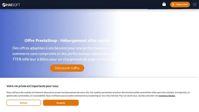 Website preview for Haisoft