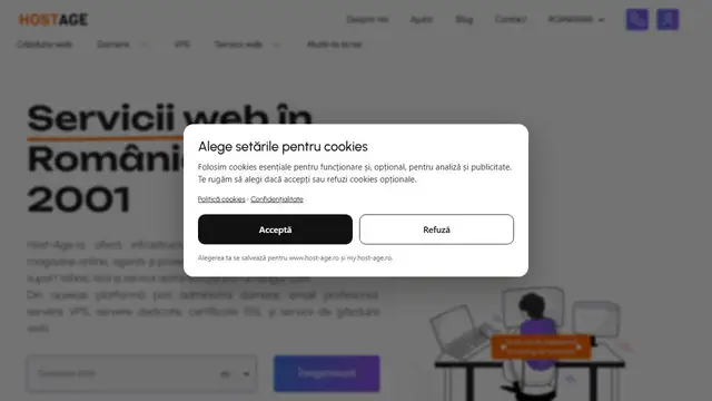 Website preview for Host Age