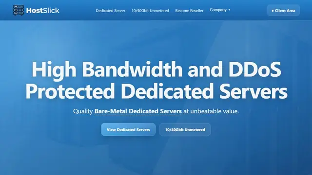 Website preview for Host Slick