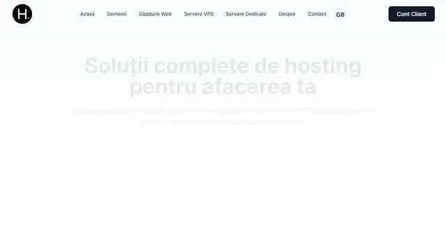Website preview for Hostbit