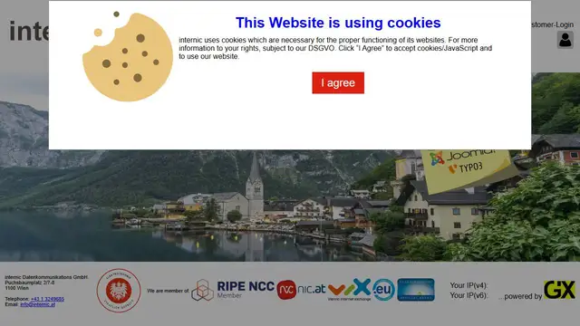 Website preview for internic.at