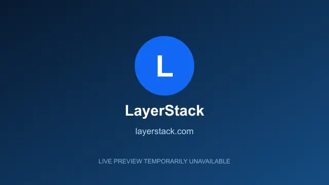 Website preview for LayerStack