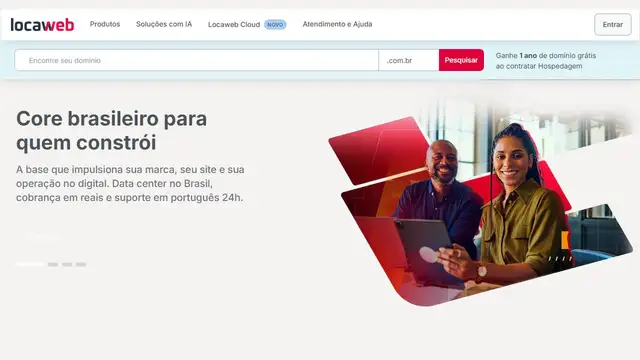 Website preview for Locaweb