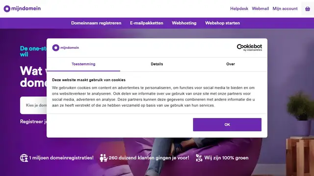 Website preview for Mijndomein