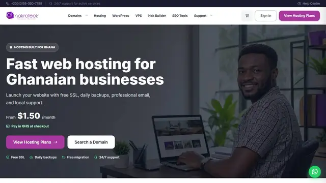 Website preview for nakroteck.net