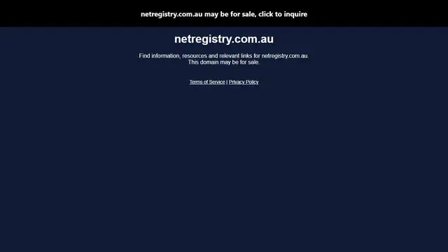 Website preview for Netregistry