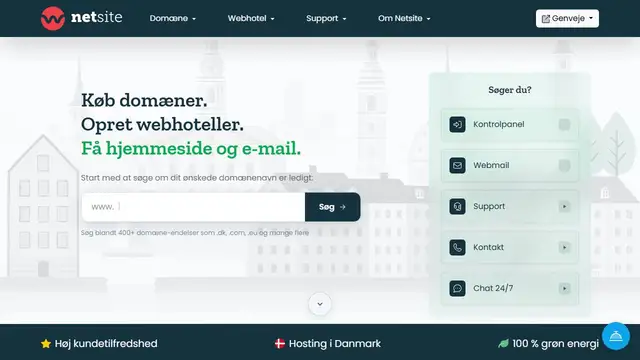 Website preview for netsite.dk
