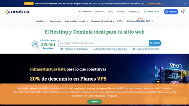 Website preview for Neubox