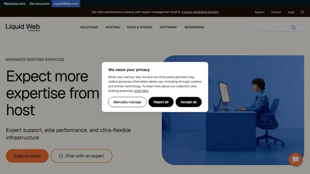 Website preview for Nexcess