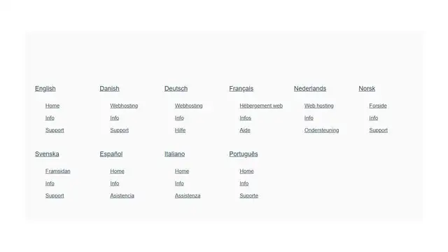 Screenshot of the one.com website