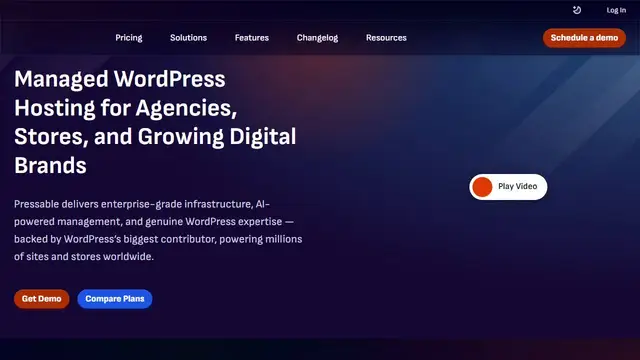 Website preview for Pressable