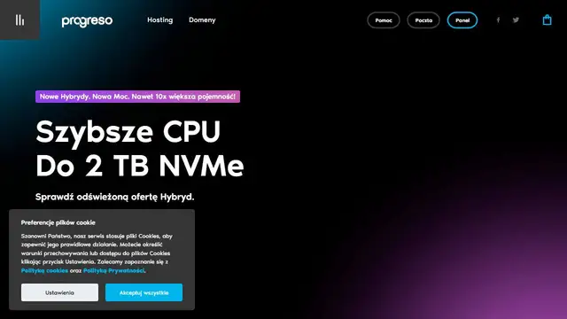 Screenshot of the Progreso website