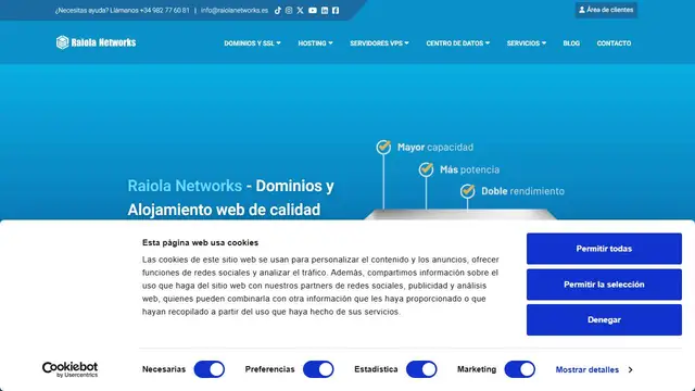 Website preview for Raiola Networks