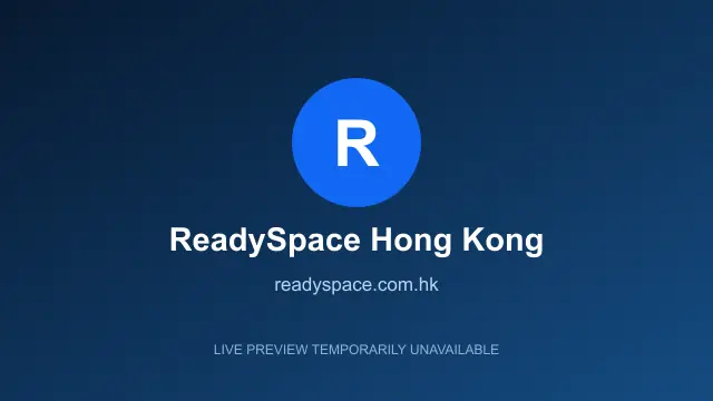 Website preview for ReadySpace Hong Kong