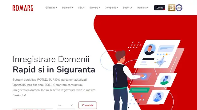 Website preview for ROMARG