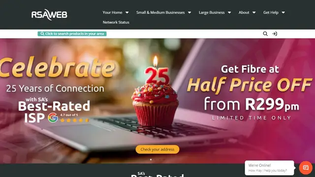 Website preview for RSA Web