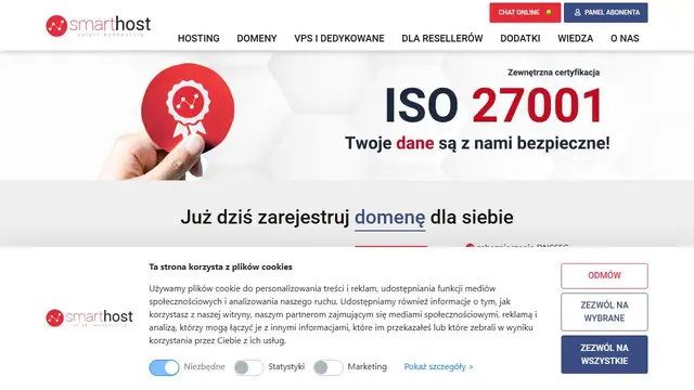 Website preview for Smart Host.pl