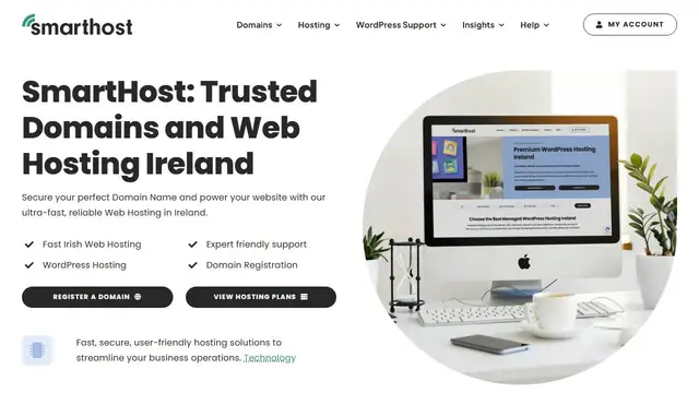 Website preview for SmartHost