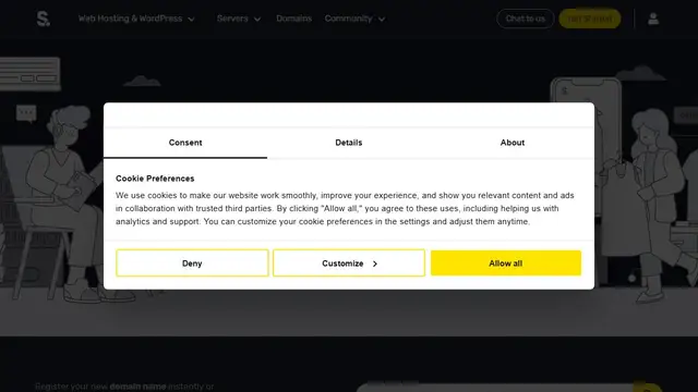 Screenshot of the Stablepoint website