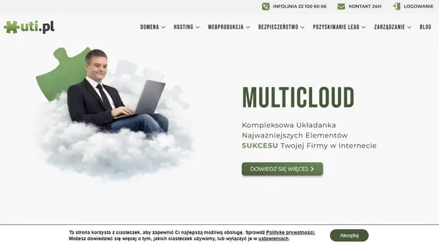 Website preview for Uti.pl