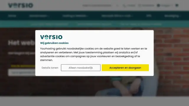 Website preview for Versio