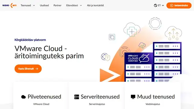 Website preview for Wave Com.ee