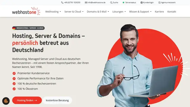 Website preview for Webhost One