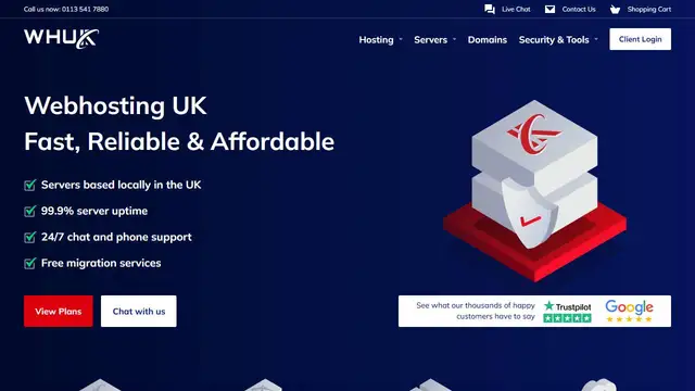 Website preview for Webhosting UK