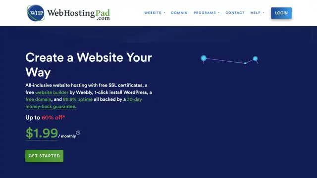 Website preview for WebHostingPad