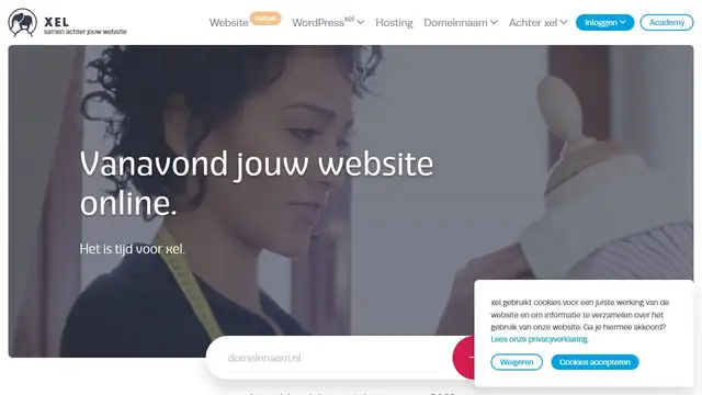 Website preview for Xel.nl