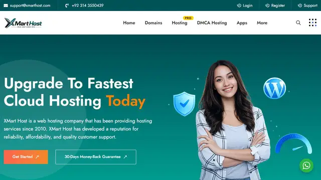 Website preview for XMartHost