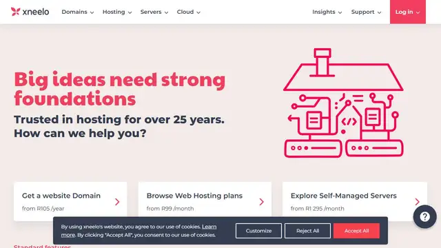 Website preview for xneelo